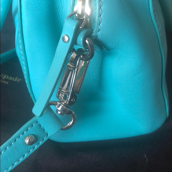 kate spade leather Tiffany Blue satchel.